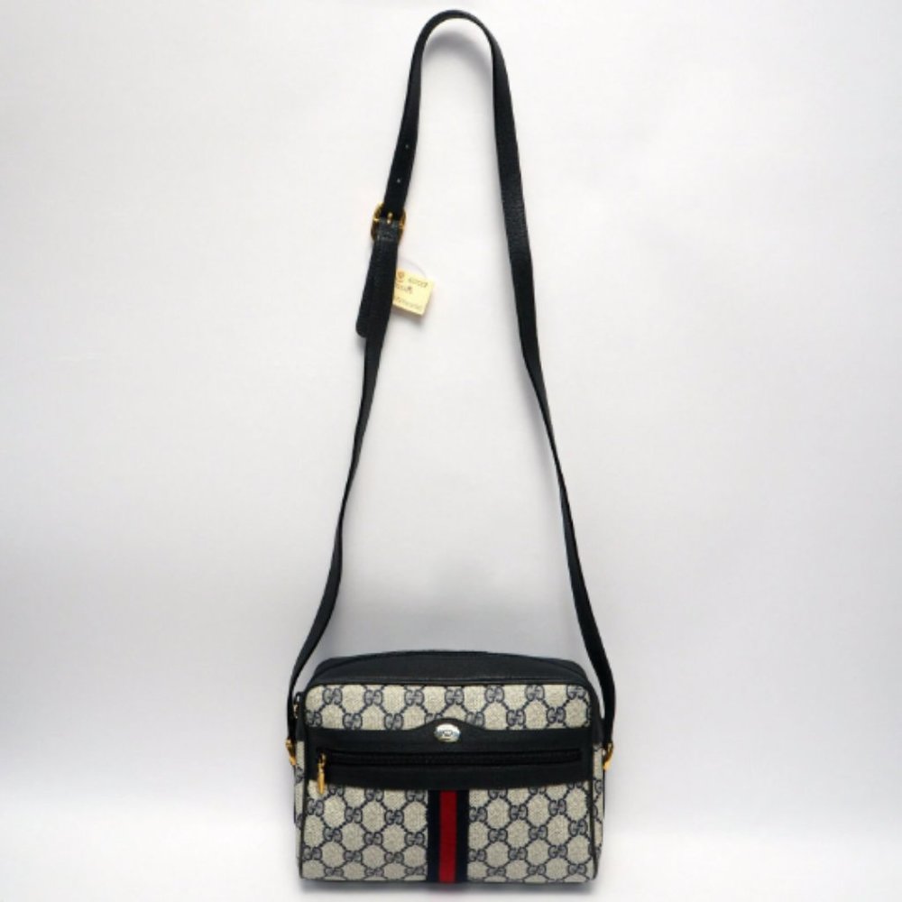 1980's Vintage Gucci Blue Bag